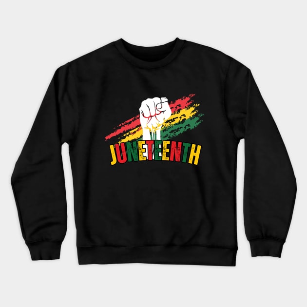 Juneteenth V1 Crewneck Sweatshirt by EyesArt